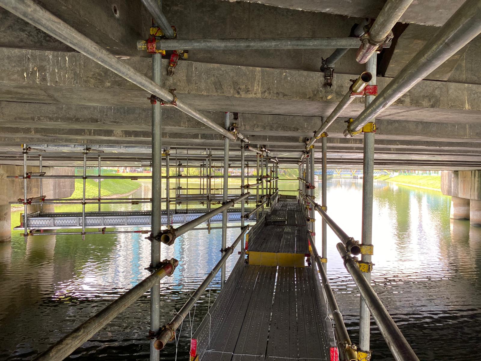 Traditional Tubular System at Kallang Bridge industrial project